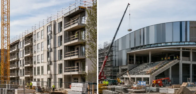 Olika byggprojekt